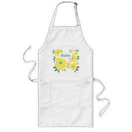 幸せな花 ロングエプロン