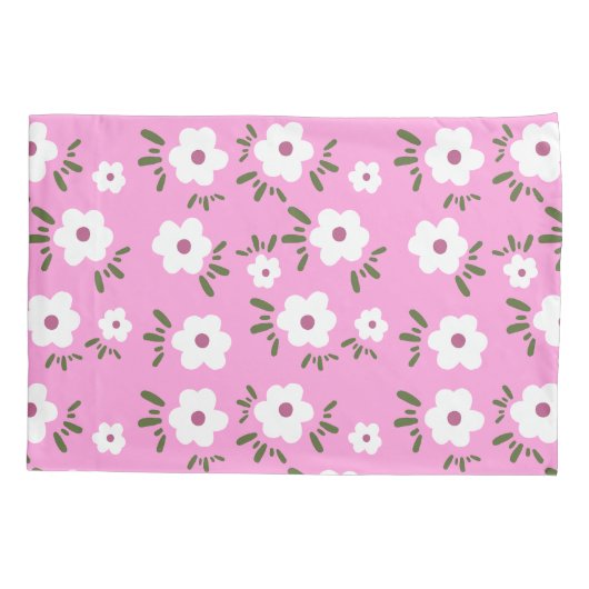 幸せな花 枕カバー (裏面)