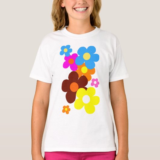 幸せな花 Tシャツ (正面)