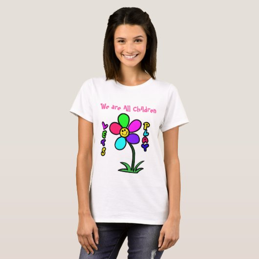 幸せな花 Tシャツ (正面フル)