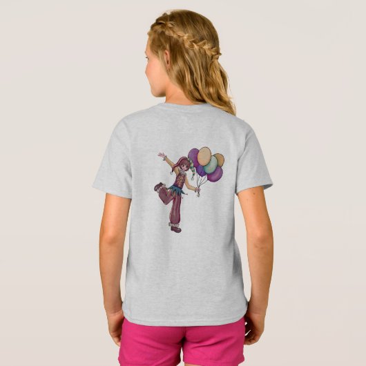 幸せな若者 Tシャツ (裏面フル)