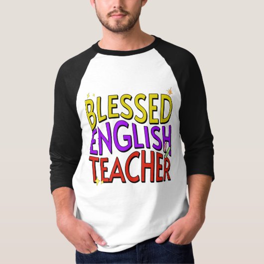 幸せな英語教師 Tシャツ (正面)