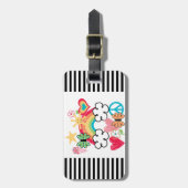 幸せな落書き ラゲッジタグ (正面縦)