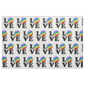 幸せな虹の旗のゲイLGBTとの愛 ファブリック (ファットクウォーター)