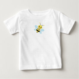 幸せな蜂のベビーのロンパース ベビーTシャツ