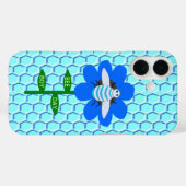 幸せな蜂の日 青い少年 誕生日 マルハナバチ Case-Mate iPhoneケース (裏面 (横))