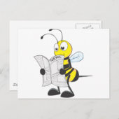 幸せな蜂の読書新聞 ポストカード (正面/裏面)