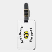 幸せな蜂を心配しないで下さい ラゲッジタグ (正面縦)
