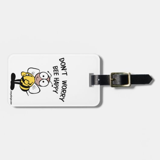幸せな蜂を心配しないで下さい ラゲッジタグ (正面横)