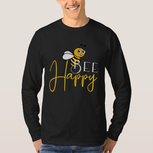 幸せな蜂 Tシャツ (正面)