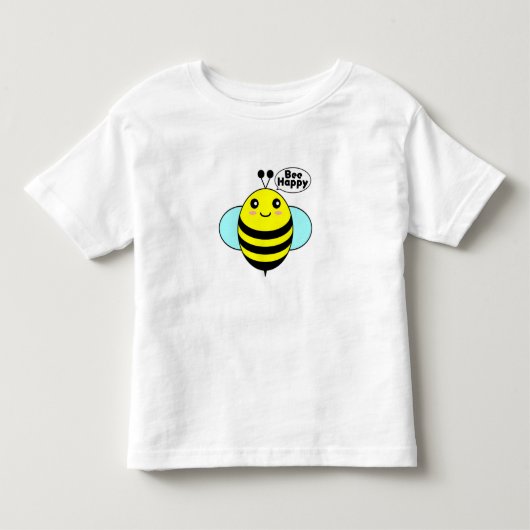幸せな蜂Tシャツ トドラーTシャツ (正面)