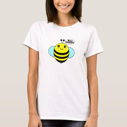 幸せな蜂Tシャツ Tシャツ (正面)