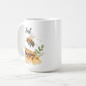 幸せな蜜蜂にしましょう コーヒーマグカップ (正面左)