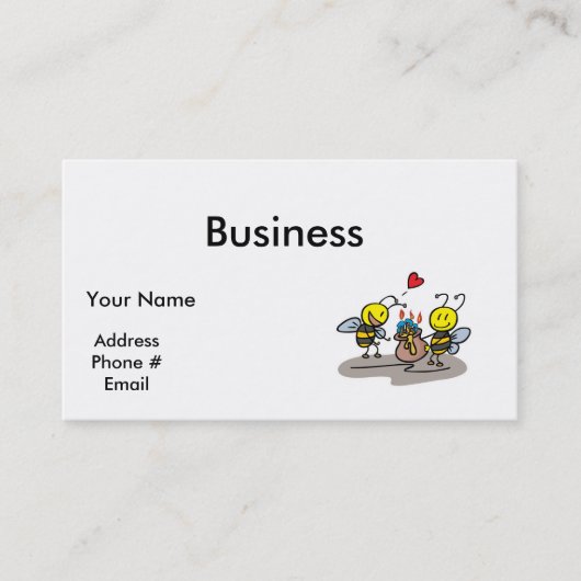 幸せな蜜蜂 名刺 (正面)