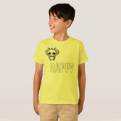 幸せな蜜蜂 :) Tシャツ (正面フル)