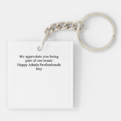 幸せな行政プロフェッショナルの日 キーホルダー (裏面)