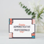 幸せな行政プロフェッショナルの日 ポストカード (スタンド正面)