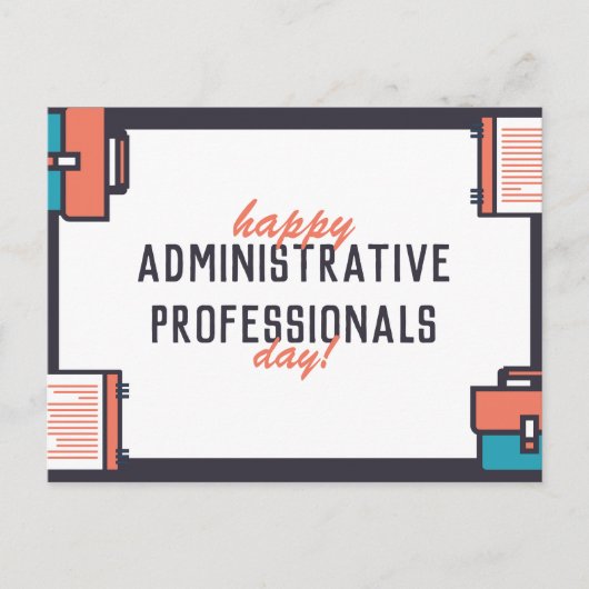 幸せな行政プロフェッショナルの日 ポストカード (正面)