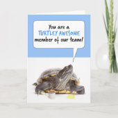 幸せな行政プロフェッショナルデイかわいいオフィス シーズンカード (正面)