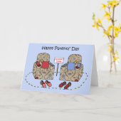 幸せな親の日 カード (黄色い花)