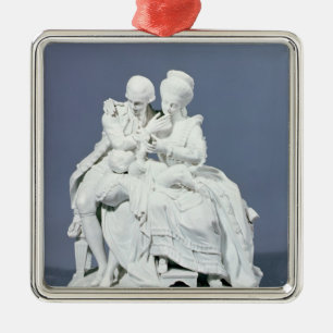 幸せな親、Meissen、c.1770 メタルオーナメント