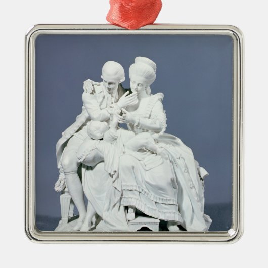 幸せな親、Meissen、c.1770 メタルオーナメント (正面)