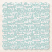 幸せな言葉（青） ペーパーコースター (正面)