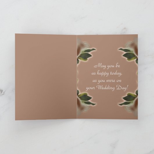 幸せな記念日のカスタマイズ可能なカード カード (内部)