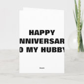 幸せな記念日の夫 カード (裏面)