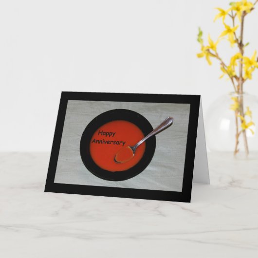 幸せな記念日の希望それはスープえーあります! カード (黄色い花)