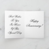 幸せな記念日の挨拶状 カード (内部)