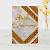 幸せな記念日の挨拶状 カード (黄色い花)