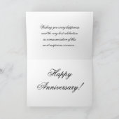 幸せな記念日の挨拶状 カード (内部)