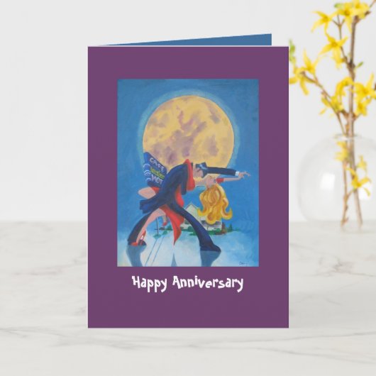 幸せな記念日カード カード (黄色い花)