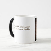 幸せな記念日ジョンおよびサンドラ モーフィングマグカップ (正面左)