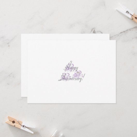 幸せな記念日 カード (正面/裏面インサイチュ)