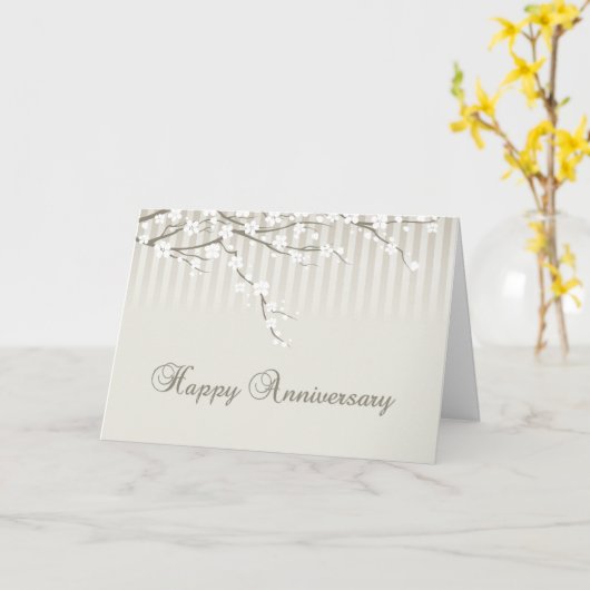 幸せな記念日 カード (黄色い花)