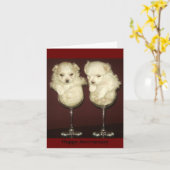 幸せな記念日 カード (黄色い花)