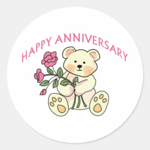 幸せな記念日 ラウンドシール