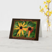 幸せな記念日: 別の年私達は風化しました カード (黄色い花)