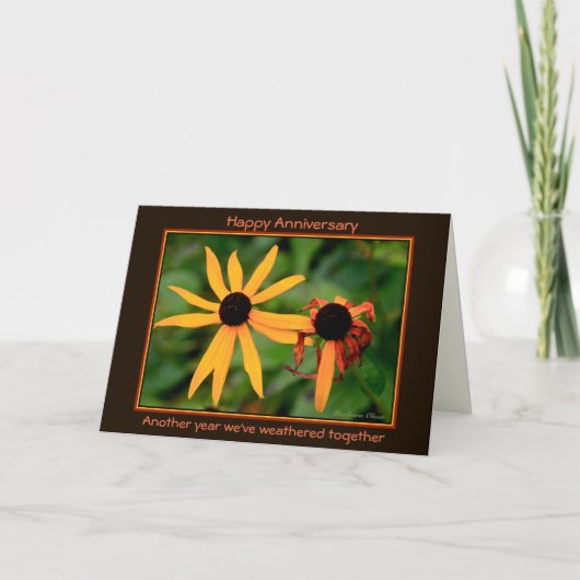 幸せな記念日: 別の年私達は風化しました カード (正面)