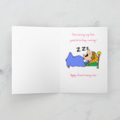 幸せな記念日。.snoring カード (内部)