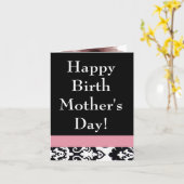 幸せな誕生のお母さんの日 カード (黄色い花)