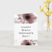 幸せな誕生のお母さんの日 カード (黄色い花)
