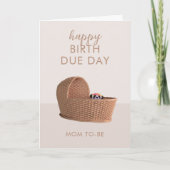 幸せな誕生デューデイママは妊娠カードになる カード (正面)
