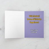 幸せな誕生日の音符でメッセージを送信 カード (内部)