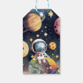 幸せな誕生日を 宇宙の惑星 ギフトタグ (裏面)