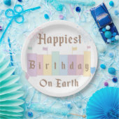 幸せな誕生日オンアースマジカル誕生日 ペーパープレート (パーティー)