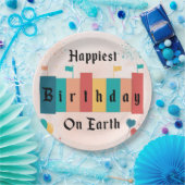 幸せな誕生日オンアースマジカル誕生日 ペーパープレート (パーティー)
