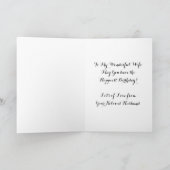 幸せな誕生日妻 カード (内部)